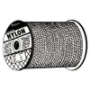 Orion Ropeworks Solid Braid Ropes, 1/8 in x 1,000 ft, Nylon (Polymide), White, 1/EA #710040-01000-0