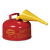 Eagle Mfg Type 1 Safety Can With Funnel, 2.5 gal, Red, Funnel, 1/EA #UI25FS