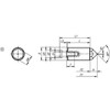 Kipp Push-Pull Spring Plungers, Spring Force, w/Rotation Lock, D=M20X1.5, L=34, Style K, Steel, (Qty. 1), K0977.3120