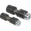 Kipp Shaft Clamping Unit, M=12, L=70, D2=25, Steel, Black Oxidized (Qty. 1), K0375.12