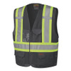 Pioneer 135AU Safety Vest, S/M, Black, 1/EA #V1021571U-S/M