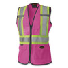 Pioneer 139PKU Ladies Mesh Vest, S, Pink, 1/EA #V1021840U-S
