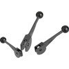 Kipp Cam Lever, Double, Carbon Steel D=8, (Qty. 1), K0009.08