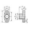 Kipp Clamping Hook Holder, H=25, D1=24, Carbon Steel, Black Oxidized (Qty. 1), K0851.08025