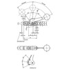 Kipp "Arness" Clamping Device, Steel, Painted Housing,  (1/Pkg.), K0021.01