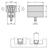 Kipp Wedge Clamps, D=M04, L=15.9, Aluminum Anodised, Black Oxidized, (Qty. 1), K0037.04