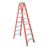 Louisville Ladder FS1500 Series Fiberglass Stepladder, 8 ft x 25-3/8 in W, 300 lb Capacity, 1/EA #FS1508