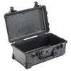 Pelican 1560 Large Protector Case, with Logo, 22.07 in L x 17.92 in W x 10.42 in D, Black, No Foam Included, 1/EA #1560-001-110