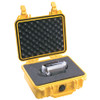 Pelican Protector Case Series Small Case, 1200 WF/WL, 0.16 cu ft, 9.25 in L x 7.12 in W x 4.12 in H Interior, Yellow, 1/EA #1200-000-240