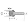 Kipp Thrust Screw, Neoprene, M08X46, H=63, Steel, Copper-Plated (10/Pkg.), K0690.08