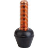 Kipp Thrust Screw, Neoprene, M08X26, H=43, Steel, Copper-Plated (10/Pkg.), K0690.081