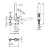 Kipp Toggle Clamps, M10X80, Vertical w/Straight Foot & Fixed Clamping Spindle, Standard Steel, Orange Plastic (Qty. 1), K0056.0350