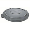 Rubbermaid BRUTE Round Container Lid, for 2620 20-Gallon Waste Containers, 19-7/8 in diameter, Gray, 1/EA #FG261960GRAY