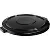 Rubbermaid Brute Round Container Lids, for 20 Gallon Brute Round Containers, 19-7/8 in, Black, 6/EA #FG261960BLA