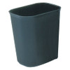 Rubbermaid Fire Resistant Wastebasket, 28 qt, Fiberglass, Black, 1/EA #FG254300BLA