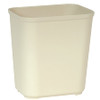 Rubbermaid Fire Resistant Wastebaskets, 28 qt, Fiberglass, Beige, 1/EA #FG254300BEIG