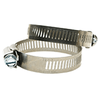 #52 (2-3/4"-3-3/4") (70mm-95mm) Worm Gear Hose Clamps, SAE J1508 Type F - 1/2" Wide Band, 304 Stainless Steel Housing/Band, 430 SS Zinc Plated Screws (75/Pkg.)