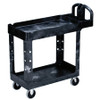 Rubbermaid Utility Cart, 500 lb Load Capacity, 17-7/8 in W x 39-1/4 in D x 33-1/4 in H, Black, 1/EA #FG450088BLA