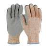 Scrap King Seamless Knit HPPE Blended Glove with Split Cowhide Leather Palm and Aramid Stitching - Vend-Ready, Large, 6 Pairs #H550SLPV/L