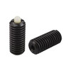 Kipp #8-32 Spring Plungers, Pin Style, Hexagon Socket, Steel Body/Plastic Pin, Standard End Pressure, (10/Pkg.), K0318.AE