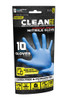 Ironclad Cleanfit Disposable Nitrile Gloves, Blue, 5 Mil, Large, Powder-Free #M02008 (10/Pack - 144 Packs)