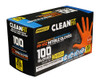 Ironclad Cleanfit Disposable Nitrile Gloves, HI-Viz Orange, 6 Mil, X-Large, Textured, Powder Free #M02055 (100/Box - 10 Boxes)