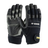 Maximum Safety AV Synthetic Leather Palm with Anti-Vibration Pads and PVC Grip - Wrist Strap, Small, 12 Pairs #120-4400/S