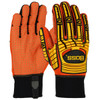 Boss Synthetic Leather Palm with PVC Dotted Grip and Spandex Back - TPR Impact Protection, Large, 6 Pairs #120-MP2110/L
