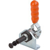 Kipp Push-Pull Clamp, w/Mounting Bracket, Standard, F2=2,000, Stainless Steel, Orange Plastic (Qty. 1), K0085.0200N
