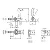 Kipp Push-Pull Clamp, w/Mounting Bracket, Standard, F2=4,000, Stainless Steel, Orange Plastic (Qty. 1), K0085.0400N