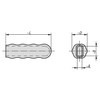 Kipp Plastic Grip,  D=26, L=85, Plastic Orange (10/Pkg.), K0100.28