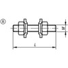 Kipp Clamping Spindle Rigid,  Form A, M=M05X35, Steel (10/Pkg.), K0101.05035