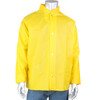 Boss TPU / Nylon Industrial Protective Rain Jacket, 0.25 mm, Hood Snaps, Light Weight, 10 mil, Yellow, 6X-Large, 1 EA #201-500-Y/6X