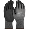 G-Tek PolyKor Seamless Knit PolyKor Blended Glove with Nitrile Coated Foam Grip on Palm & Fingers, Touchscreen Compatible, Gray, X-Large, 12 Pairs #16-328/XL