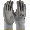 G-Tek PolyKor Seamless Knit PolyKor Blended Glove with Polyurethane Coated Flat Grip on Palm & Fingers, Gray, 2X-Large, 12 Pairs #16-560/XXL