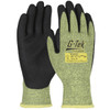 G-Tek PolyKor AR Seamless Knit PolyKor / Aramid Blend Glove with Neoprene MicroSurface Grip on Palm & Fingers, Green, X-Large, 12 Pairs #16-AR413/XL