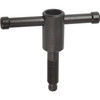 Kipp Tommy Bar, T-Thrust Screws w/Loose T-Bar, D1=M16, L1=70, Steel, Black Oxidized (Qty. 1), K0756.216X70