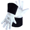 Boss Premium Grade Top Grain Goatskin Leather Drivers Glove with Aramid Blended Lining, Gauntlet Cuff, Natural, 2X-Large, 12 Pairs #1JL4061CG2X
