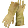 Boss Unsupported Latex, Unlined with Crinkle Grip, 18 Mil, Natural, Size 7, 12 Pairs #1UR111570