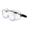 552 Softsides Non-Vented Goggle with Clear Blue Body, Clear Lens and Anti-Scratch Coating, Clear, One Size, 12 Pairs #248-5290-300B