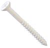 1/4" x 3-1/4" Daggerz Dagger-Con Phillips Trim Head Concrete Screws White Dagger-Guard Coating (1000/Bulk Pkg.)