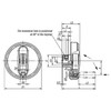 Kipp Handwheels w/Safety Cylinder Grip, Size 3, Reamed Hole w/Slot, w/Transverse Bore, Thermoplastic, D1=100 mm, D2=12H7, B3=4 mm, T=13.8 mm,  (Qty. 1), K0259.210012046