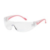 Lady Eva Rimless Safety Readers with Clear / Pink Temple, Clear Lens and Anti-Scratch Coating, +2.00 Diopter, Pink, One Size, 6 Pairs #250-12-0200