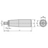 Kipp Cylinder Grip, Revolving, Zinc Plated Steel, Thermoplastic, D=M06, (10/Pkg.), K0774.06200500