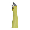 Kut Gard Single-Ply DuPont Kevlar Sleeve with Thumb Hole, Yellow, Size 18, 25 EA #2518KTE