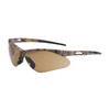 Anser Semi-Rimless Safety Glasses with Camouflage Frame, Brown Lens and Anti-Scratch Coating, Camouflage, One Size, 12 Pairs #250-AN-10121