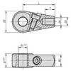 Kipp Clamping Hub, D4=M12, 16X32, Carbon Steel, Black Oxidized (Qty. 1), K0376.1216