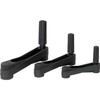 Kipp Crank Handle, Square Socket, w/o Transverse Hole, Thermoplastic, Steel, SW=10 mm, A=80 mm, H=85.8, Black, (Qty. 1), K0659.4110