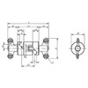 Kipp Clamping Joint, Individually Adjustable, Size 1, D=8 mm, Aluminum, Thermoplastic, (Qty. 1), K0134.01