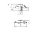 Kipp Triangular Grip, Internal Thread, Style K, D=M08 18X31, A=61.5, Thermoplastic, Steel, Black, (10/Pkg), K0783.16008